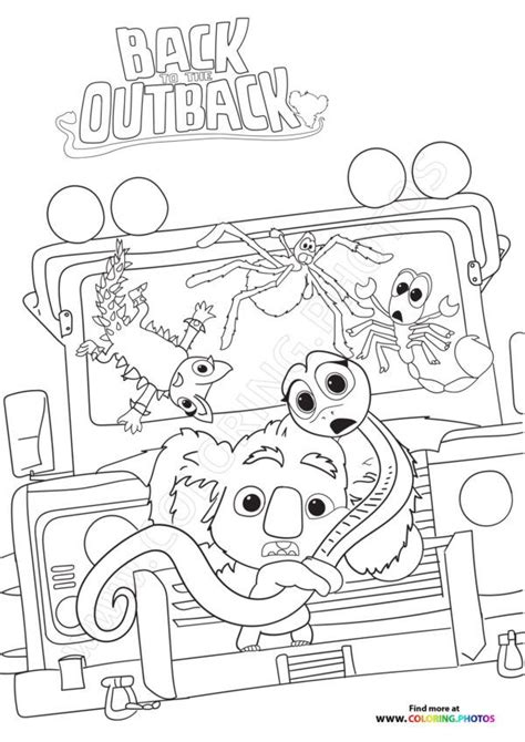 Back To The Outback Coloring Pages: A Fun Activity For Kids