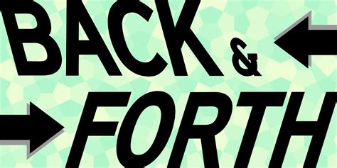 back and forth back font free