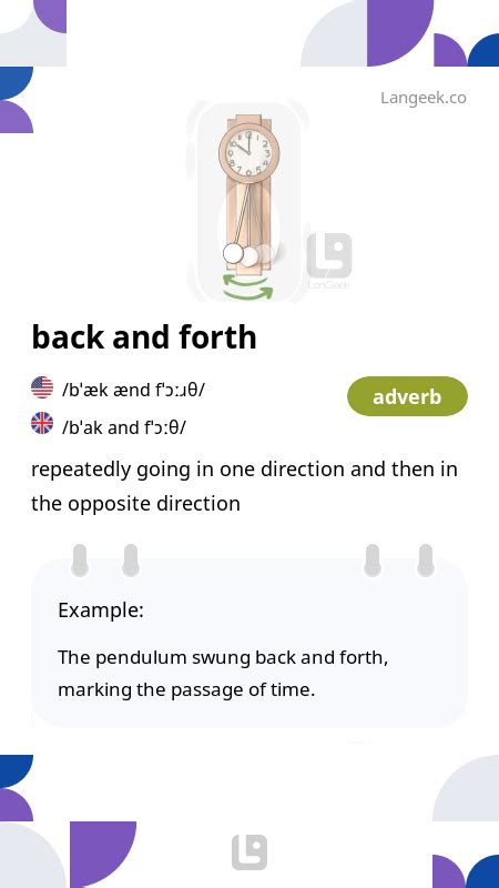 Back And Forth Events Meaning