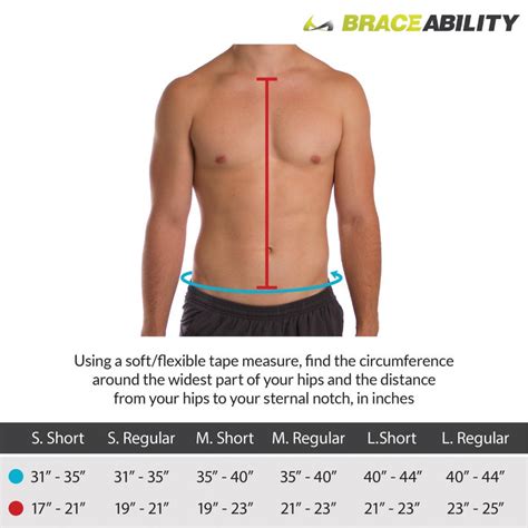 Back Brace Measurements