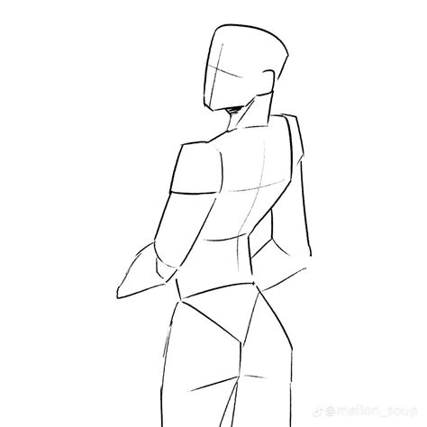 Back Facing Camera Poses Drawing