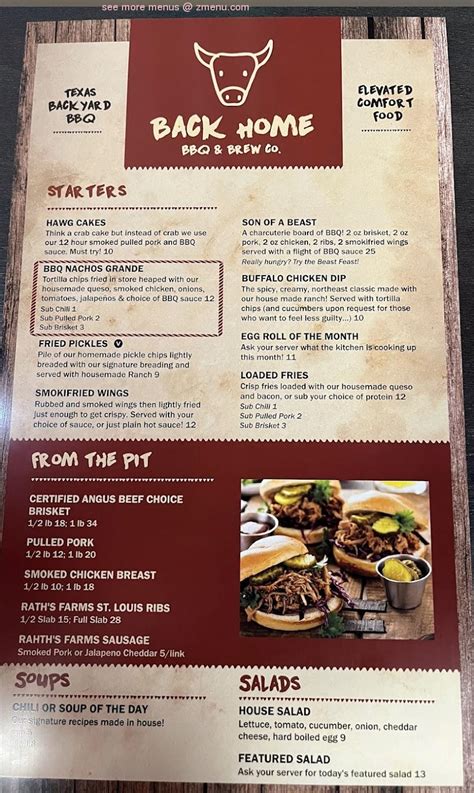 back home bbq menu