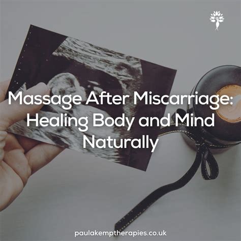 Back Massage After Miscarriage