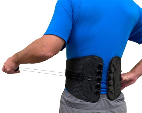 back support with pulley system small/medium