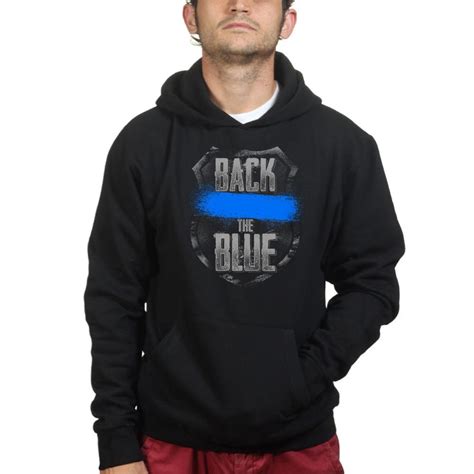 back the blue hoodie