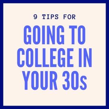 back to college at 30