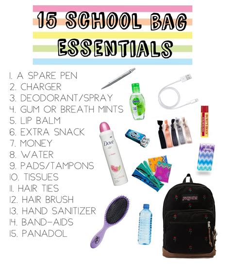 Back To School Essentials Bag