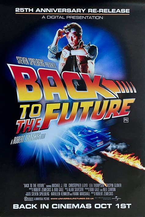 back to the future movie poster aesthetic