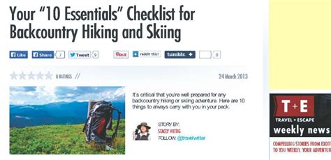 Backcountry Essentials Hours