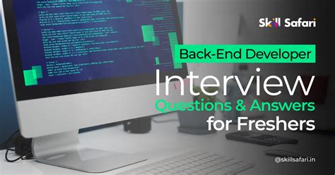 backend developer interview questions for freshers
