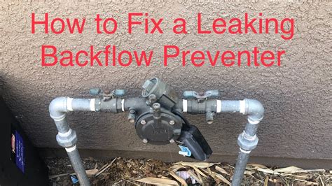 backflow leaking preventer