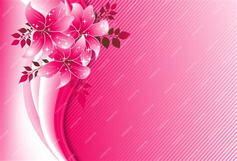 Background Flower Pink Design
