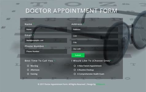 background for appointment form