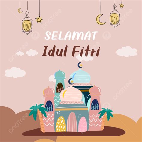 Background Idul Fitri Kartun