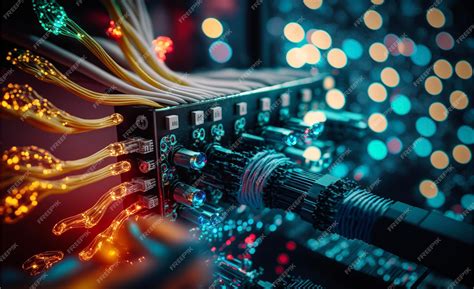 Background Of Fiber Optic Cable
