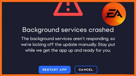 background services crashed ea app