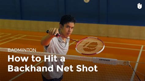Backhand Net Shot Badminton
