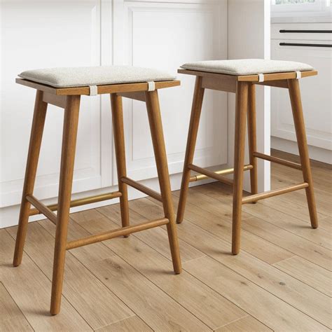 Backless Bar Stool Wood