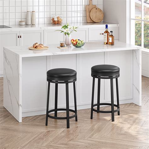 Backless Bar Stools Swivel