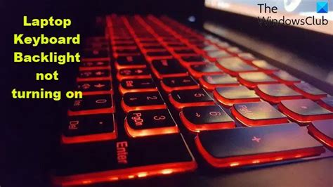 Backlit Keyboard Not Working