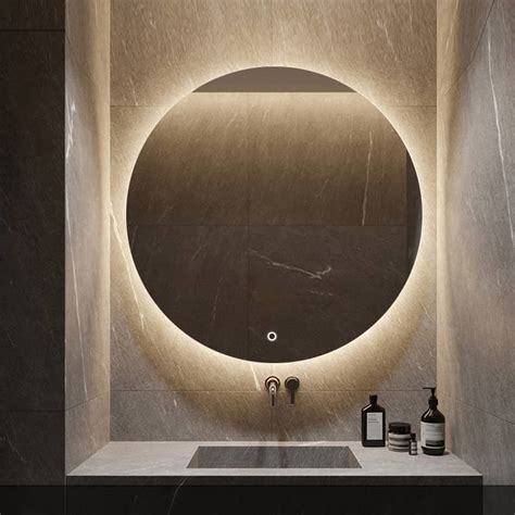 Backlit Mirror Bathroom Round
