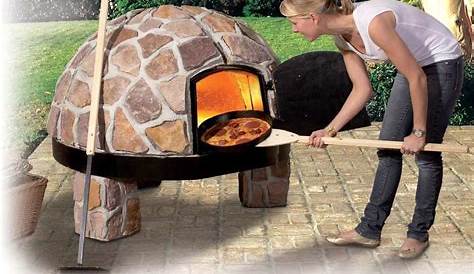Professional Pizza Oven for the Garden – 40X53X41 cm FIRE BRICK STONE