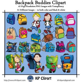 Backpack Buddies Clipart