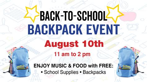 Backpack Event