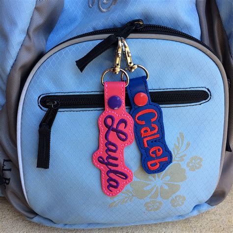 Backpack Name Tag Keychain