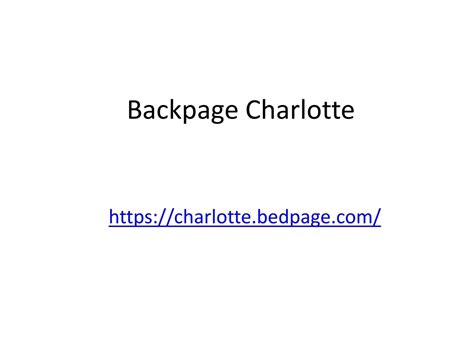 backpage charlotte