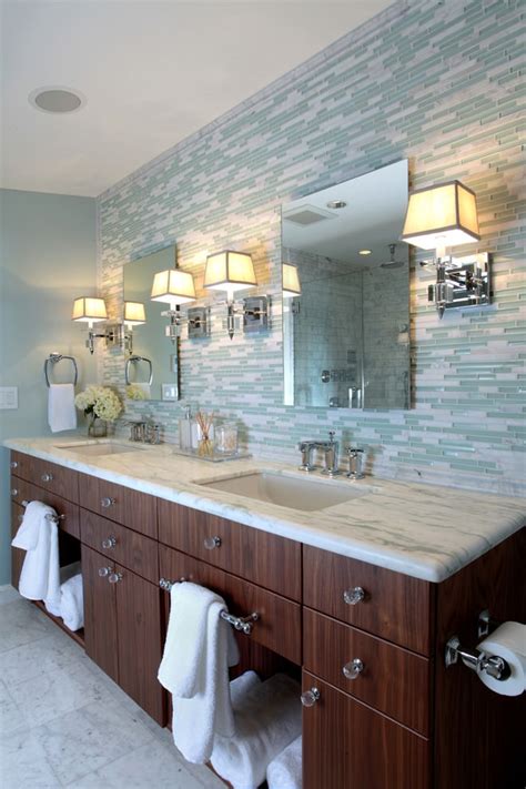 +24 Backsplash Tile Bathroom Design Ideas