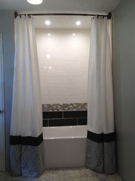 Incredible Backsplash Tile Shower Curtain References
