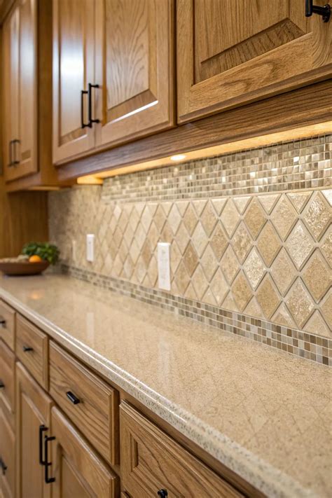 backsplash for oak cabinets