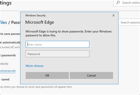 View Saved Passwords in Microsoft Edge