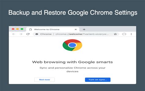 backup and restore chrome settings