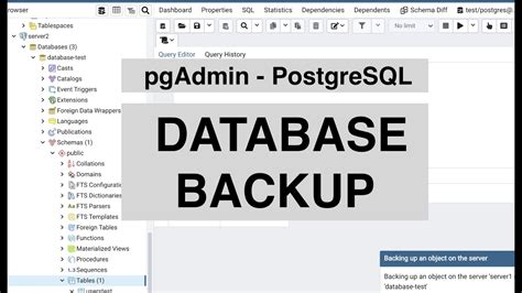 backup and restore postgresql database from pgadmin 4 console