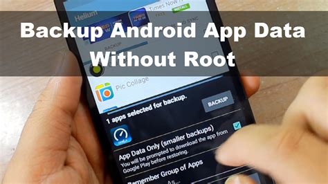 backup app data without root
