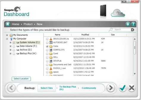 backup files to seagate