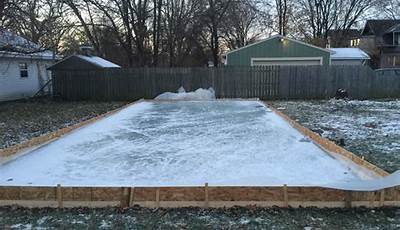 Backyard Hockey Rink Diy