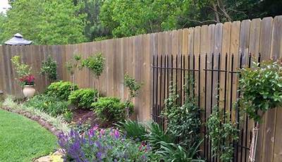 Backyard Landscaping Ideas Along Fence