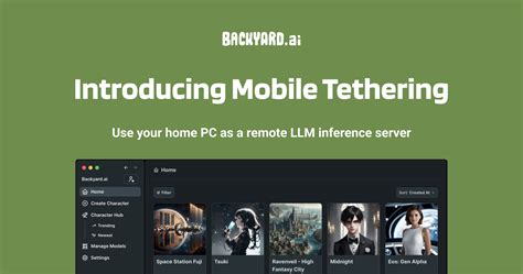 backyard ai tethering not working