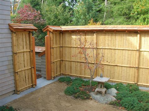 Backyard Bamboo Fencing