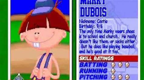 backyard baseball marky dubois