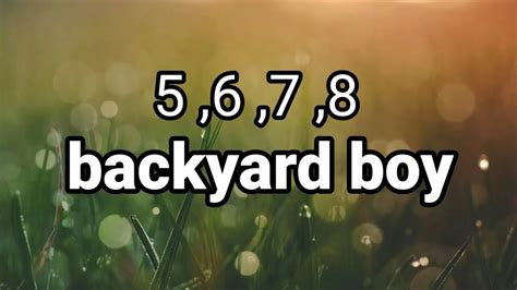 backyard boy tiktok dance