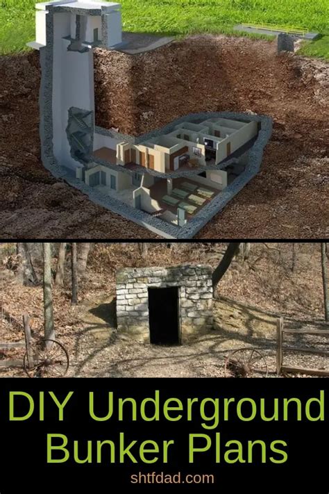 DIY Bunker Plans SHTFPreparedness Bunker, Underground homes, How to