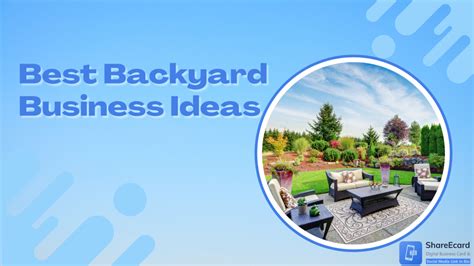 Pin on backyard business ideas