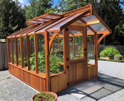 backyard cedar greenhouse