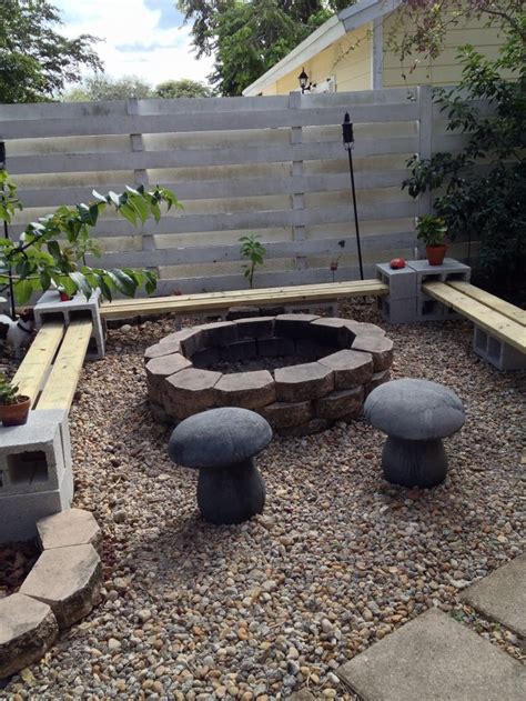 Backyard Cement Blocks