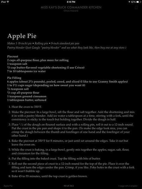 backyard chef apple pie recipe