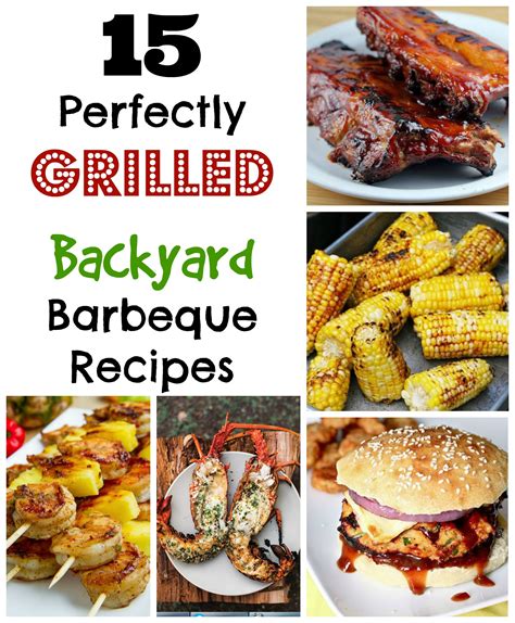backyard chef recipes dinner